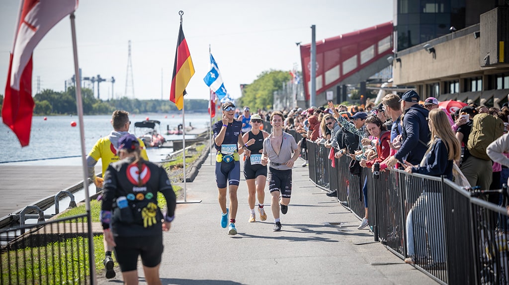 Run along the St Lawrence seaway with stunning views of Montréal city