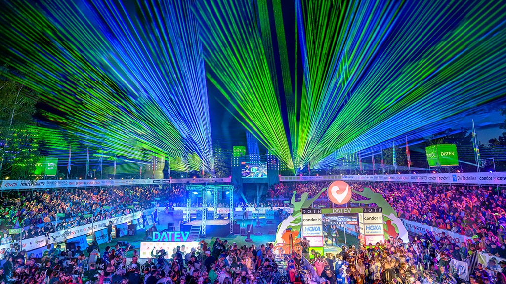 A finish line party to beat all finish line parties!